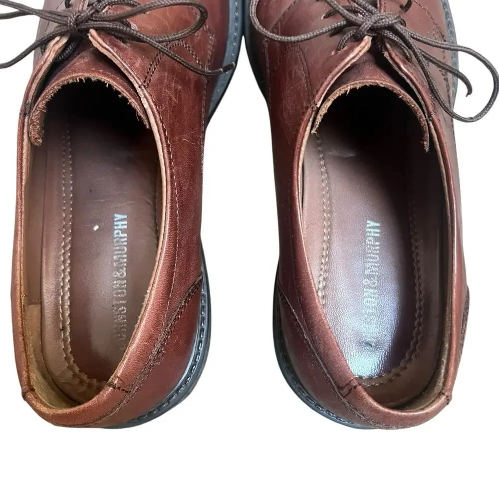 Johnston and Murphy Brown Cap Toe Oxford Shoes Size 9M